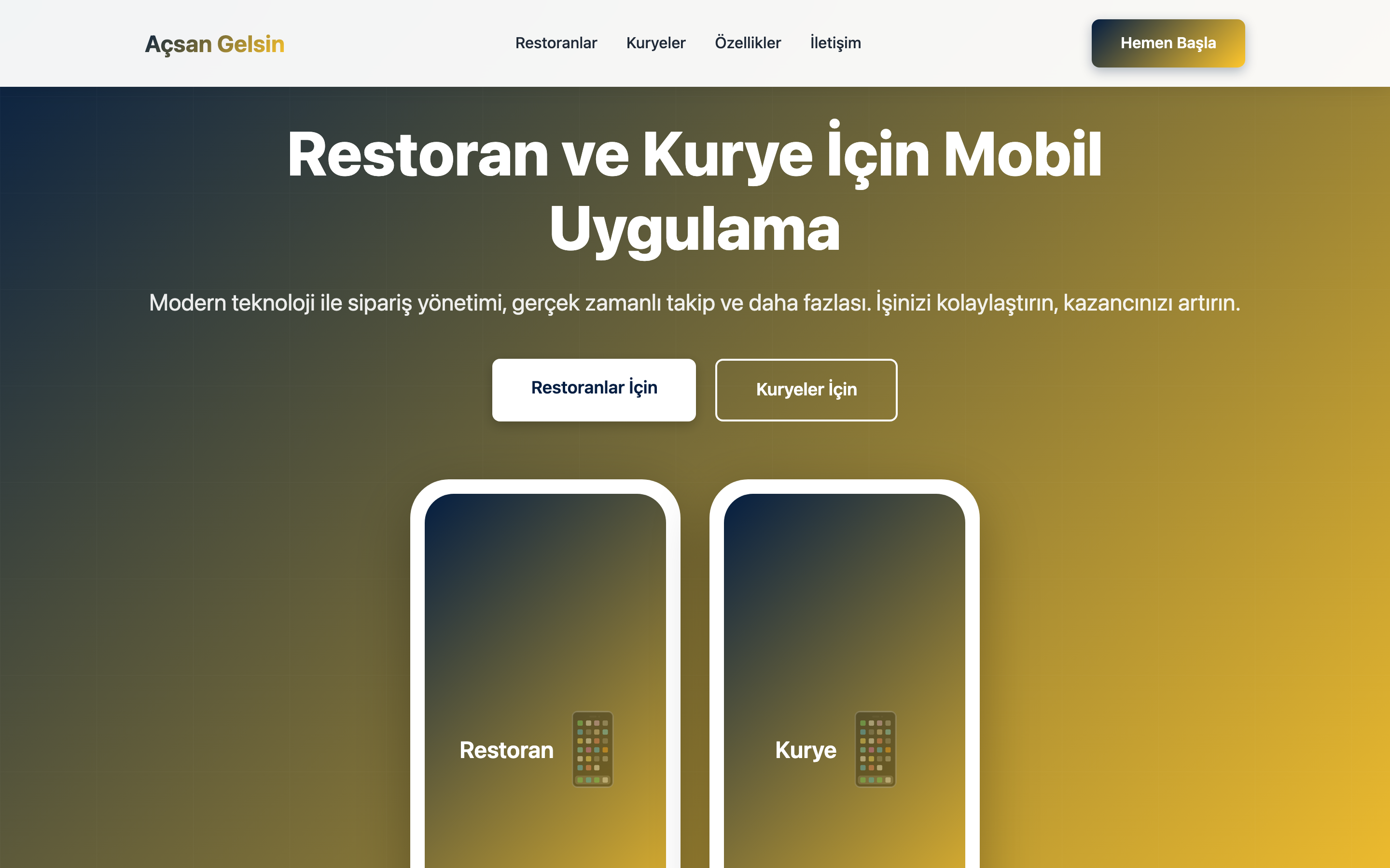 Açsan Gelsin — ürün ekran görüntüsü