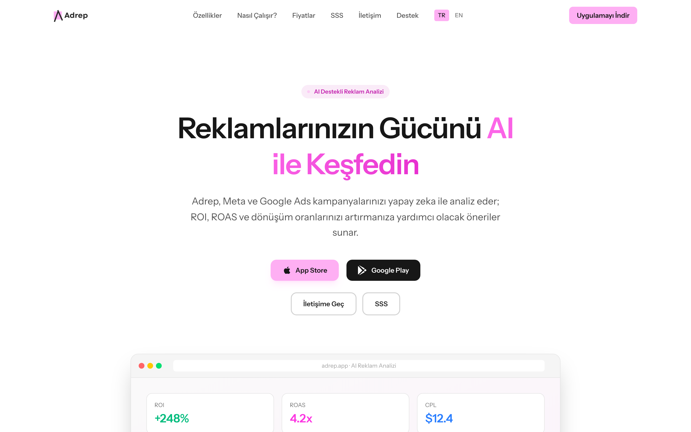 Adrep AI — ürün ekran görüntüsü