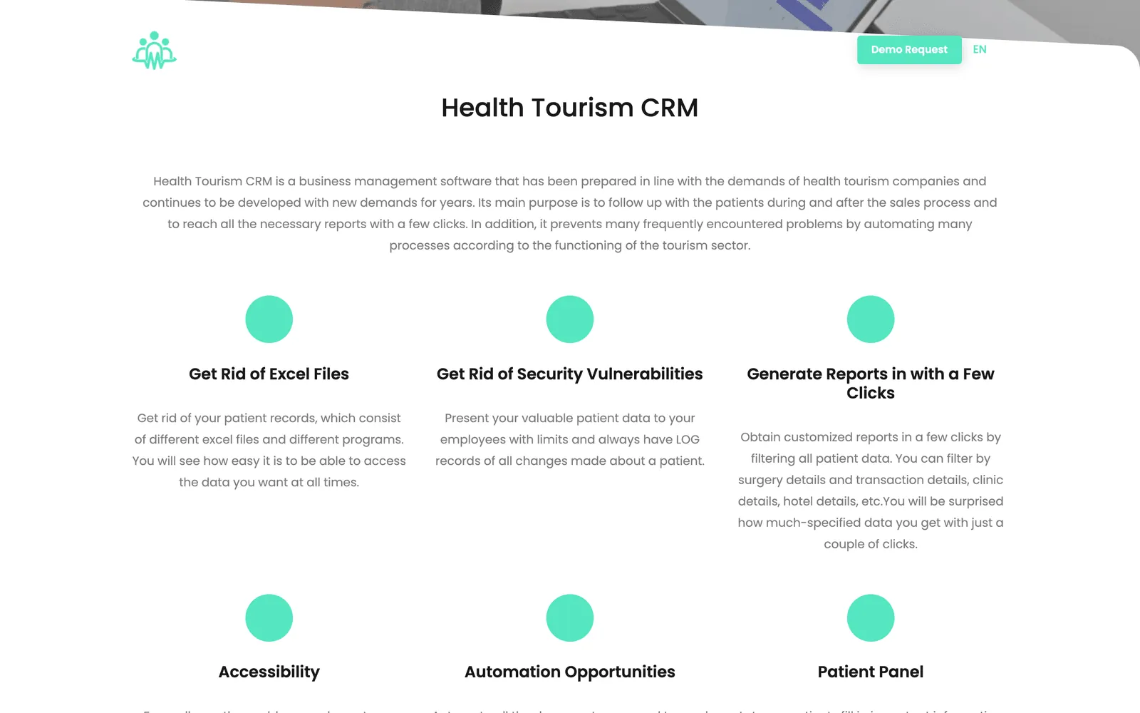 Health Tourism CRM — HASTA ZAMAN ÇİZELGESİ