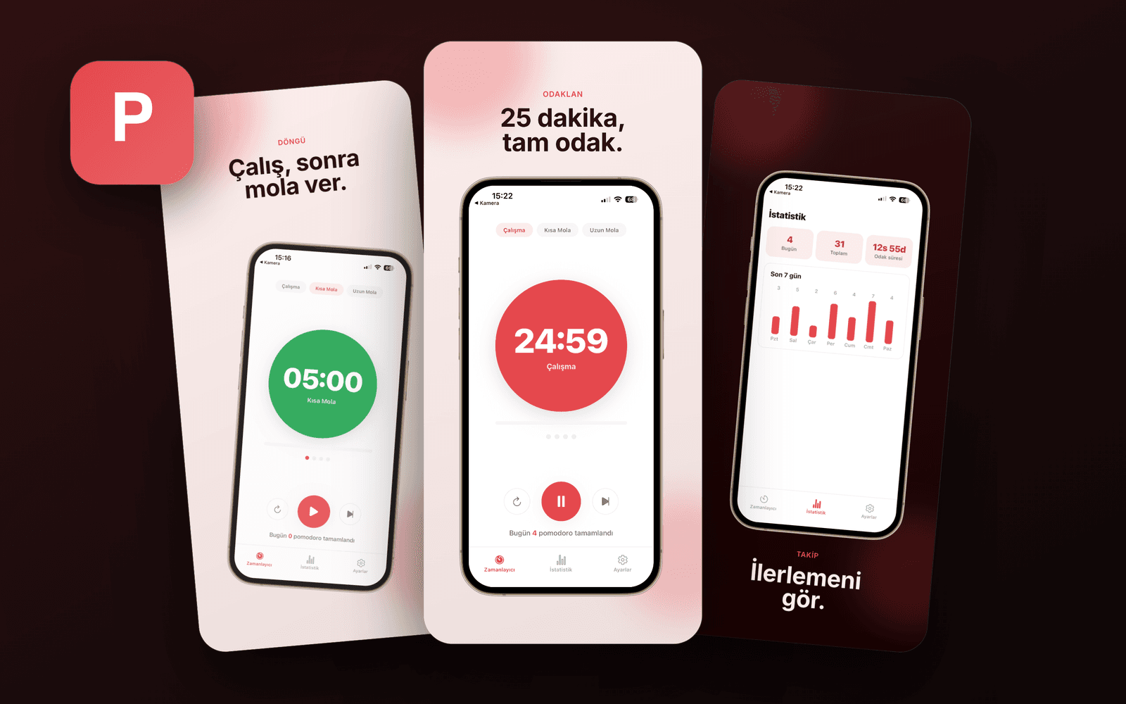 Pomodoro — ürün ekran görüntüsü