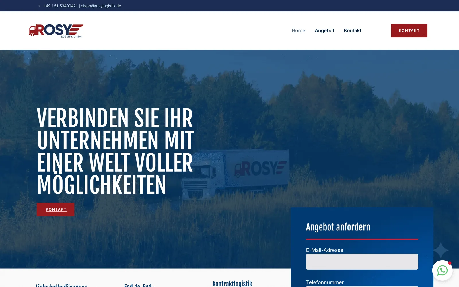 Rosy Logistik — ürün ekran görüntüsü