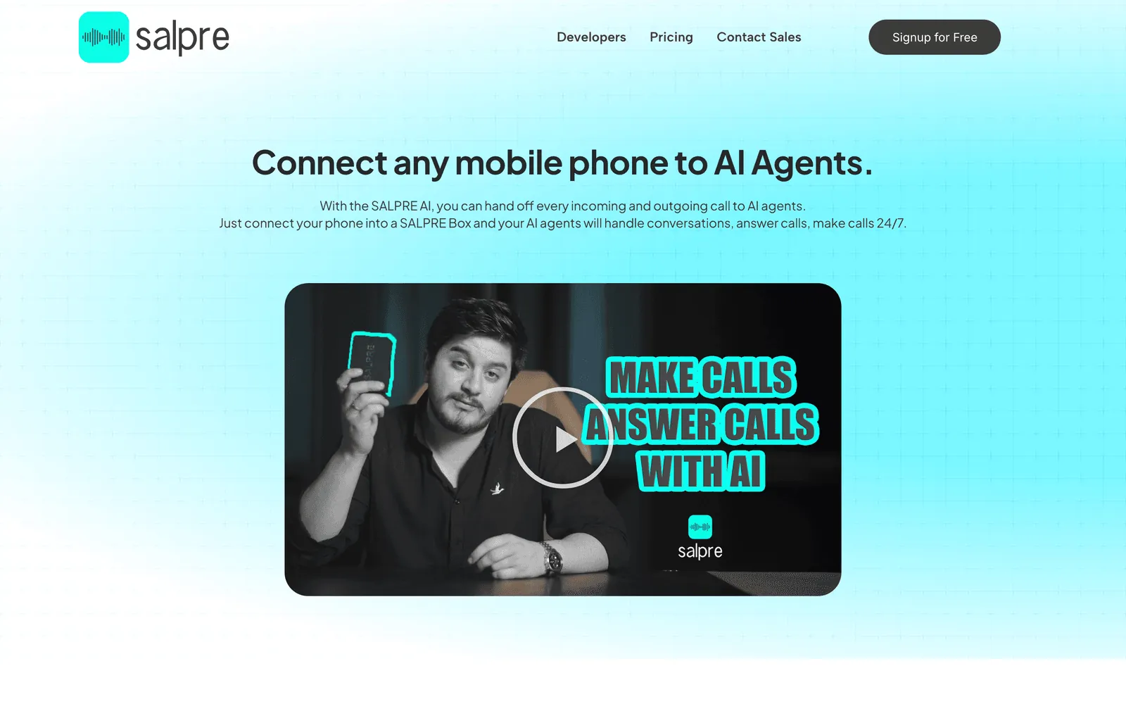 Salpre AI — ürün ekran görüntüsü