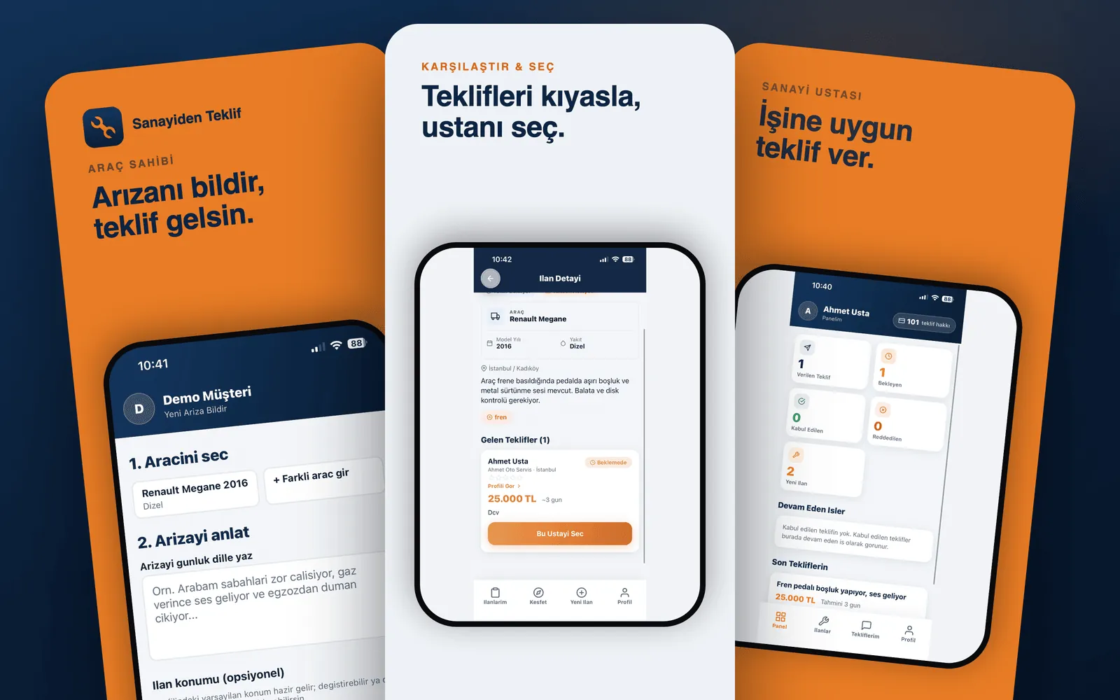 Sanayiden Teklif — ürün ekran görüntüsü