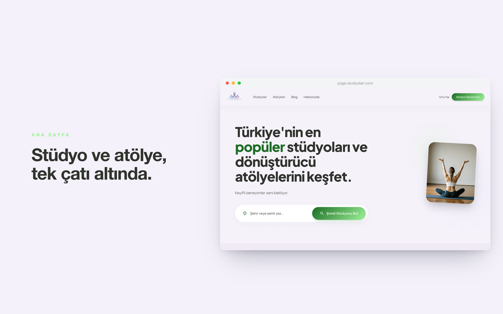 yoga-studyolari.com — ana sayfa, şehir araması ve kategoriler