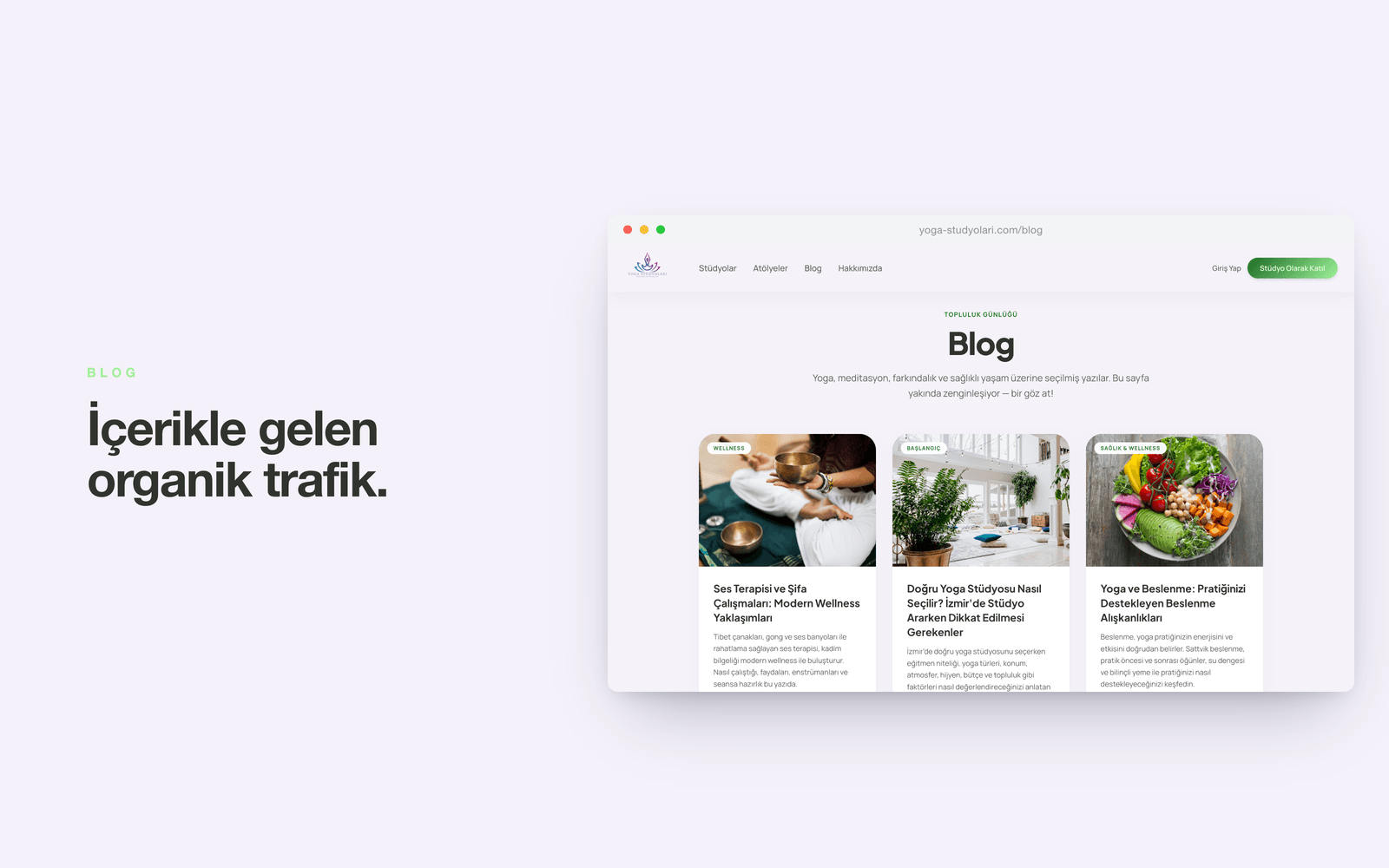 yoga-studyolari.com — içerik ve blog sayfası